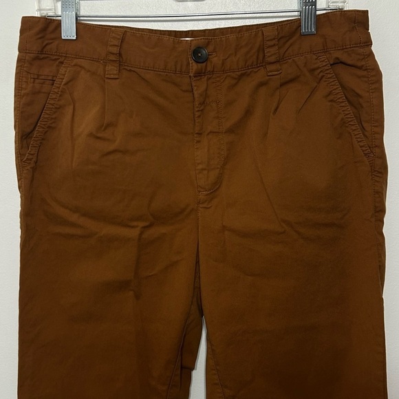Anthropologie High Rise Chino Style Roll Cuffed Crop Pants - Picture 3 of 9